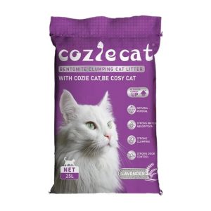 Cozie Cat Arena Aglomerante para Gato - Lavanda 20 kg