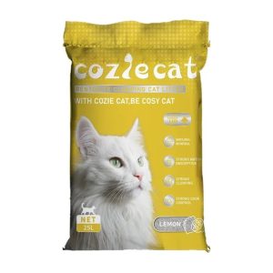 Cozie Cat Arena Aglomerante para Gato - Limón 20 kg