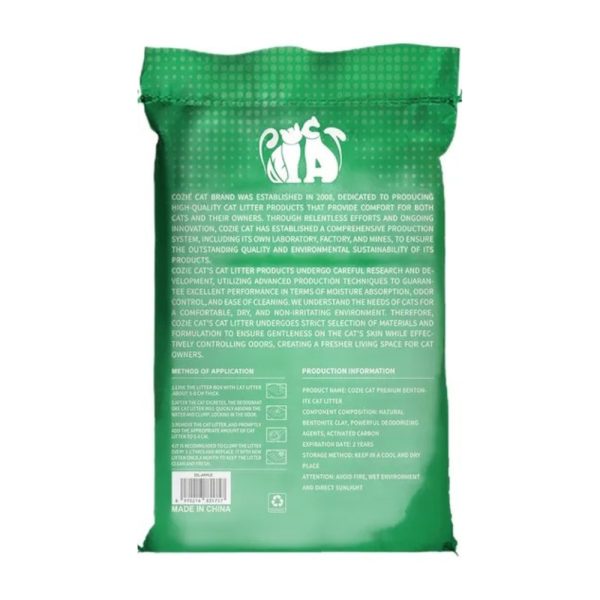 Cozie Cat Arena Aglomerante para Gato - Manzana 20 kg - Imagen 2