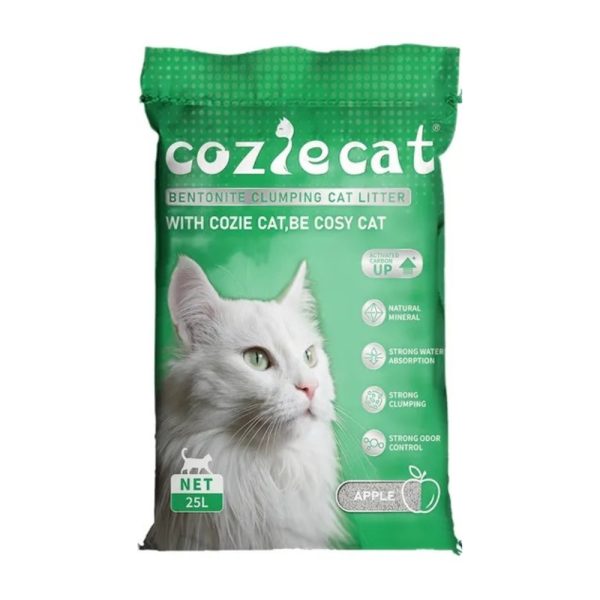 Cozie Cat Arena Aglomerante para Gato - Manzana 20 kg