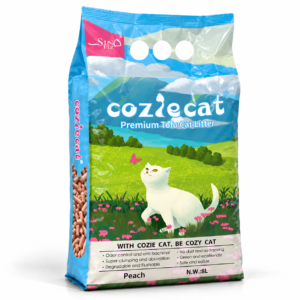 Arena Ecológica de Tofu Cozie Cat Aroma Durazno  3kg
