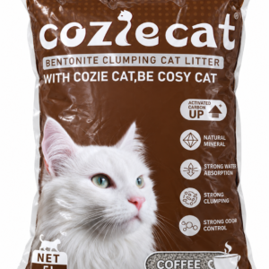 Arena Cozie Cat 4 kg Aglutinante con Carbón Activo – Aroma Café
